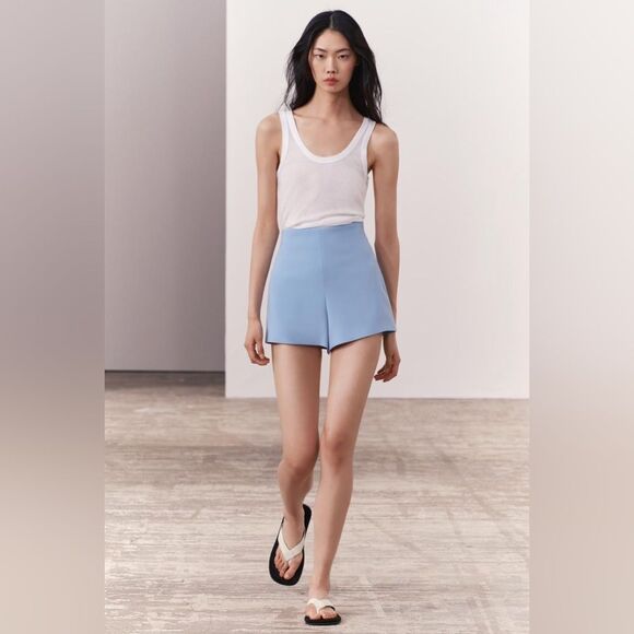 ZARA HIGH WAIST SHORTS - Picture 3 of 6